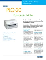 Epson PLQ-20 C11C560111 Leaflet