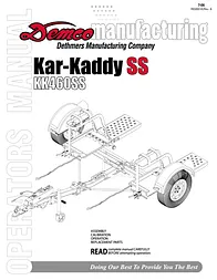 Demco - Dethmers Manufacturing Company Utility Trailer Kar-Kaddy SS Справочник Пользователя