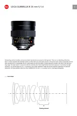 Leica Elmarit-R 28 mm f/ 2.8 Lens パンフレット