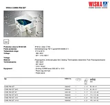 Wiska Wet-room junction boxes Kombi-boxes with casting compound set Grey IP68 10060457 Hoja De Datos