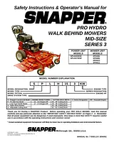 Snapper SPA361 Benutzerhandbuch