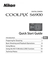 Nikon COOLPIX S6900 Guía De Instalación Rápida