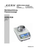 Kern Precision scales PCB 6000-1 Weight range 6 kg Readability 0.1 g mains-powered, rechargeable Silver PCB 6000-1 Fiche De Données