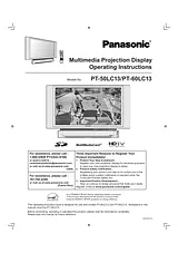 Panasonic PT-50LC13 Справочник Пользователя
