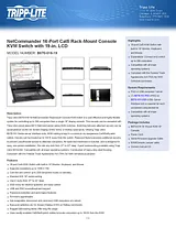 Tripp Lite NetCommander 16-Port Cat5 Rack-Mount Console KVM Switch with 19-in. LCD B070-016-19 Datenbogen