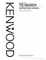 Kenwood TS-950SDX Manual Do Utilizador