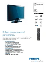 Philips WXGA LCD TV 26PFL5403/10 Dépliant