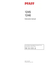 Pfaff 1245 User Manual