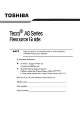 Toshiba a8-ez8312 Reference Guide