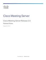 Cisco Cisco Meeting Server 2000 Примечания к выпуску