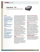 Snap Appliance Snap Server 110 500GB 5325301979 User Manual
