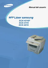 Samsung Mono Multifunction Printer With Fax  SCX-4216 Series Manual Do Utilizador