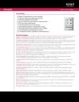 Sony PRS-600 Guide De Spécification