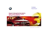 BMW serie 3 sedan 2001 Benutzerhandbuch