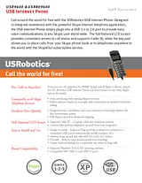 US Robotics USB Internet Phone USR809600 Dépliant