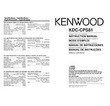 Kenwood KDC-CPS81 Manuel D’Utilisation