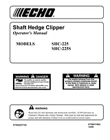 Echo SHC-225 Manual Do Utilizador