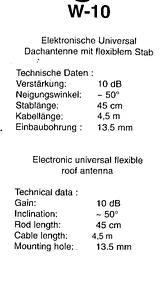 Техническая Спецификация (650026 W-10)