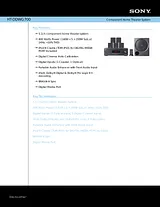 Sony HT-DDWG700 Specification Guide