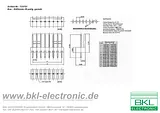 Bkl Electronic 72643 Straight Terminal Strip Grid pitch: 2.54 mm Number of pins: 20 Nominal current: 2 A 72643 데이터 시트