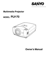 Sanyo PLV-70 Manuale Proprietario
