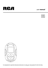 RCA S2501 Справочник Пользователя