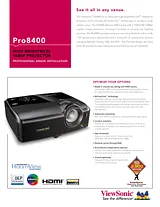 Viewsonic PRO8400 产品宣传页