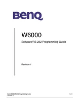 Benq w6000 ユーザーズマニュアル