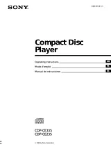 Sony CDP-CE235 マニュアル