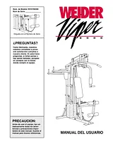 Weider VIPER 2000 SYSTEM WESY6040 Manual Do Utilizador
