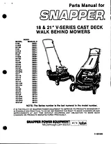 Snapper V211 Manual De Usuario