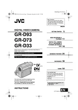 JVC GR-D33 사용자 설명서
