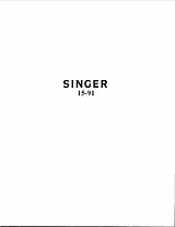 SINGER 15-91 ユーザーズマニュアル