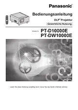 Panasonic PT-DW10000E Guia De Utilização