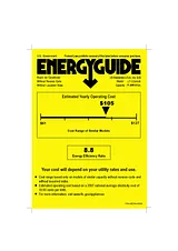 LG LT123HNR Energy Guide