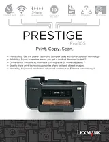 Lexmark Prestige Pro805 90T8005 Leaflet