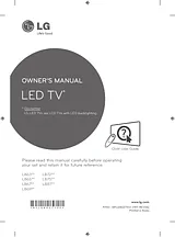 LG 60LB6500 Owner's Manual