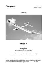 Graupner remote control Electric flying model Amigo IV ARF 2000 mm 9546 Data Sheet