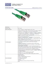 Cables Direct 5m CAT6a, M - M ART-105G Folheto