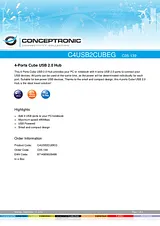 Conceptronic C4USB2CUBEG C05-139 Справочник Пользователя