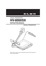 Elmo HV-8000SX 지침 매뉴얼