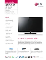 LG 50PJ350 产品宣传页