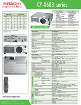 Hitachi CP-X608 CPX608W Dépliant