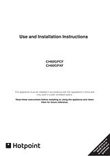Hotpoint ch60gpcf User Manual