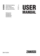 Zanussi ZBA17420SA User Manual