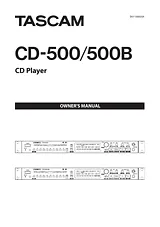 Tascam CD-500B ユーザーズマニュアル