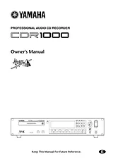 Yamaha CDR1000 ユーザーズマニュアル