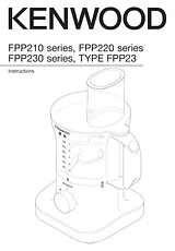 Kenwood Food Processor FPP215 Manual De Instrucciónes