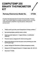 Ramsey Electronics COMPUTEMP CT255 Benutzerhandbuch