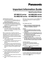 Panasonic KXMB2170EU Operating Guide